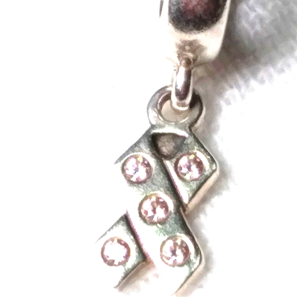 Pandora Sterling Silver Breast Cancer Awareness Dangle Charm